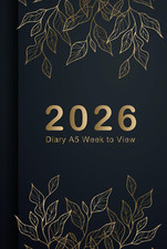Image of 2026 Diary A5 Week to View: 12 Months Planner from January 2026 to December 2026