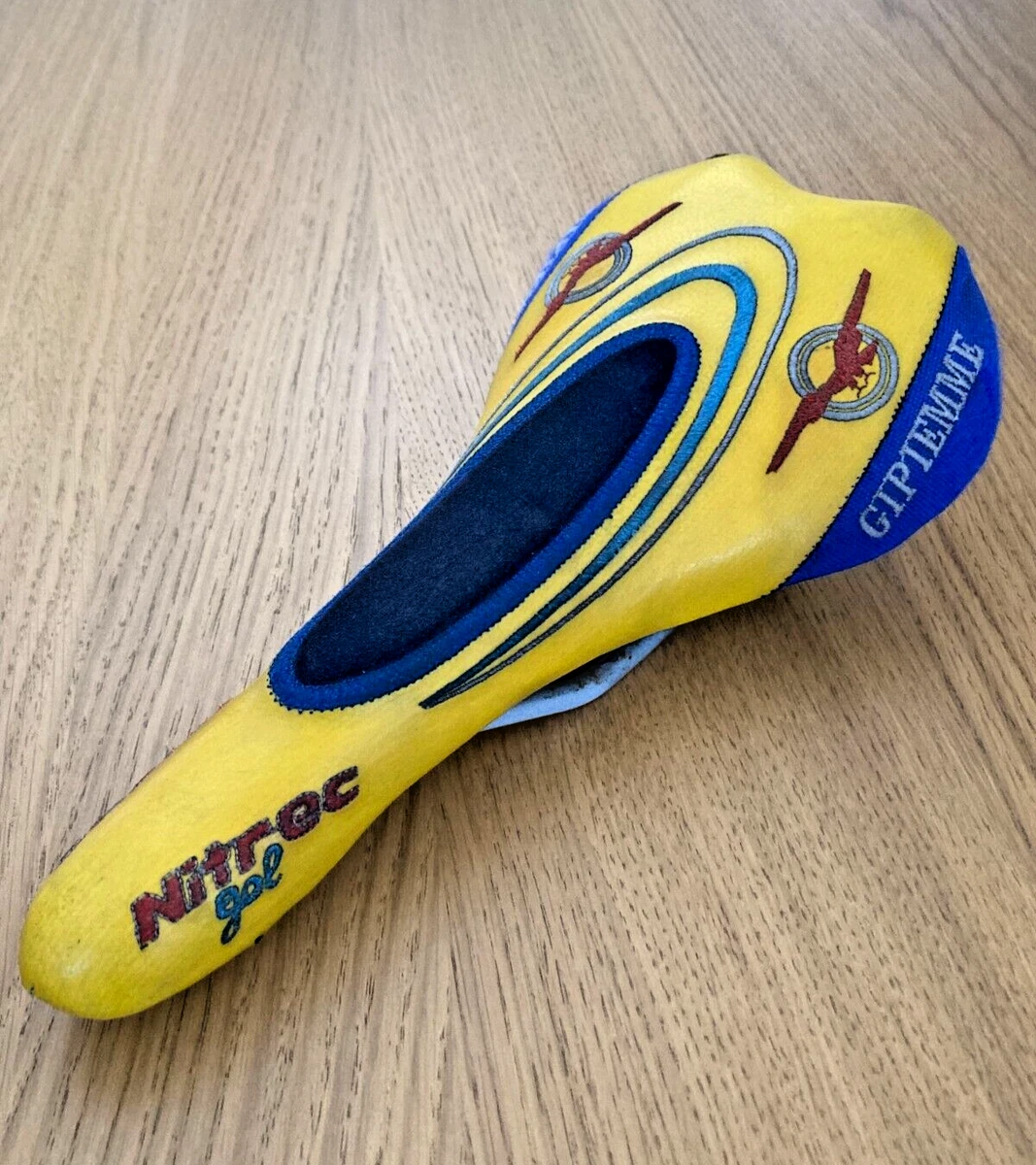 Selle Velo Selle De Vélo De Course Vintage Gipiemme F30 Rouge Cuir