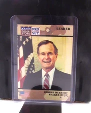 George Herbert Walker Bush 1991 Pro Set Trading Card #79 DESERT STORM ROOKIE