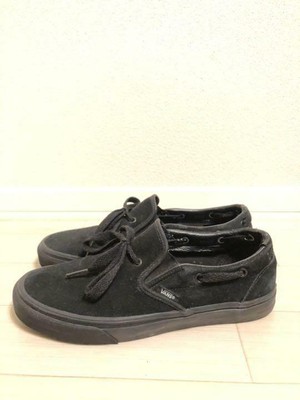 vans slip on black sole