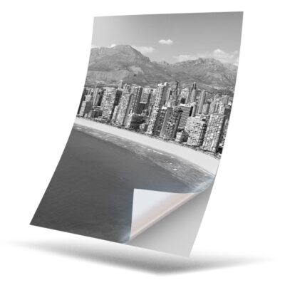 1 x Vinyl Sticker A4 - BW - Alicante Benidorm Coastline Spain #36564 ...