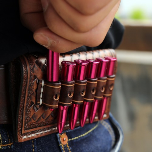 Tourbon Leather Revolver/Rifle Ammo Belt Slide Bullet Holder - Picture 23 of 23