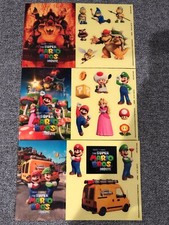 OFFICIAL Super Mario Bros Movie 2023 Sticker Sheets x3 - PROMO STICKERS