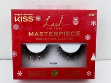 KISS Faux Mink Lash Couture Masterpiece ATELIER False Eyelashes w/ GLUE - 1 pair