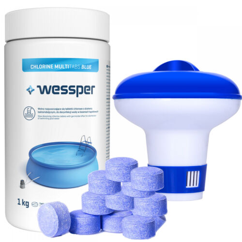 MultiTabs Wessper Chlor 10 en 1 (20 g) 1 kg tabletas multifuncionales + dispensador de cloro - Imagen 1 de 3