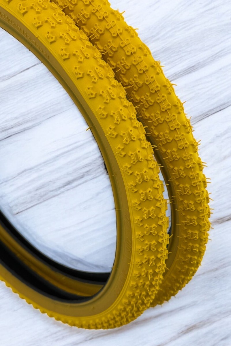 ALTALINE Bicycle 20 x 1.75 WHITE COMP III (2) TIRES, TUBES