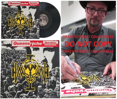 Geoff Tate Signed Queensryche Operation Mindcrime Album Proof Autographed Vinyl