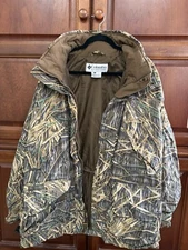 Vintage Columbia PFG Parka Shell Coat Mens Large Mossy Oak Shadowgrass