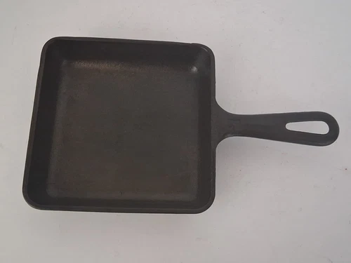 Vintage Rare Griswold No 3 (2103) Cast Iron Square-Fry Skillet Erie PA Antique