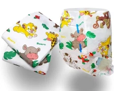 Abdl Lot Of 2 Rearz Safari Adult Diapers Plastic Backed Size Extra Large 
