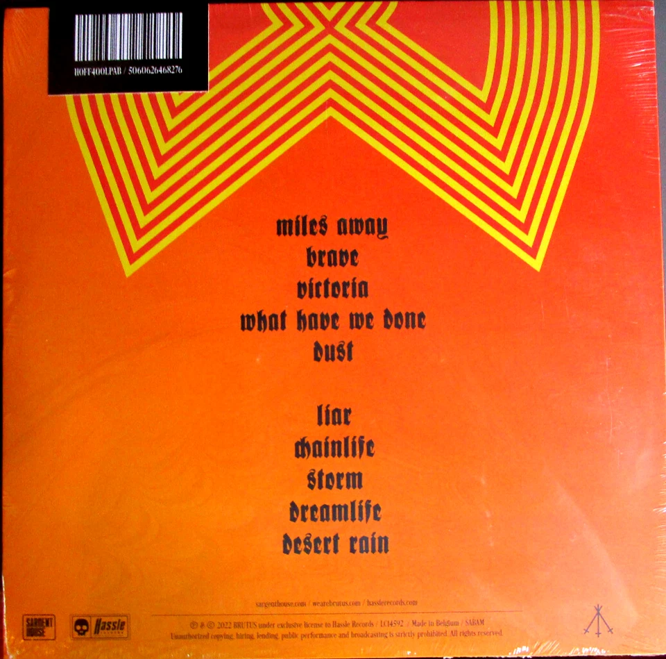 BRUTUS unison life Crystal Clear/Black Splatter Vinyl LP NEU /NEW  OVP / sealed - Bild 2 von 2