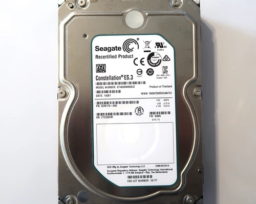 Seagate ST4000NM0033 9ZM170-005 SN05 (Z1Z) Thailand TK 4.0TB 3.5" Sata 03/2014