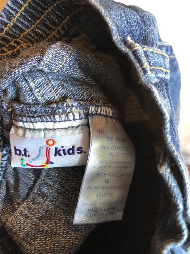 B.T. Jeans forrados para niños talla 12 meses y pantalones de mezclilla viejos azul marino 12-18 meses - Imagen 4 de 8