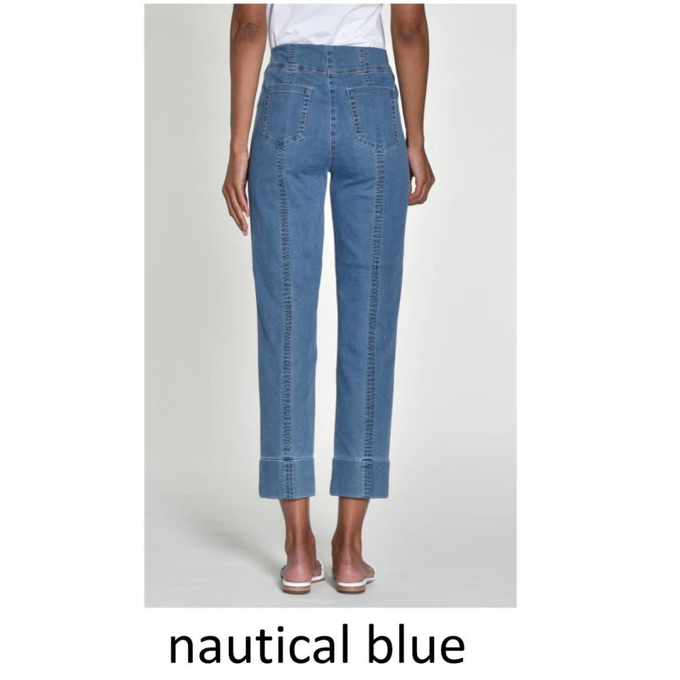 Robell Damen 7/8 Jeans Hose Bella 09 Slim fit Denim Stretch Schlupfhose Taschen - Bild 2 von 2
