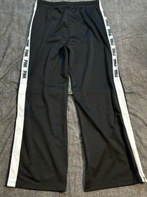 Victoria's Secret Pink Track Pants Black Striped Large New NWT Read Description