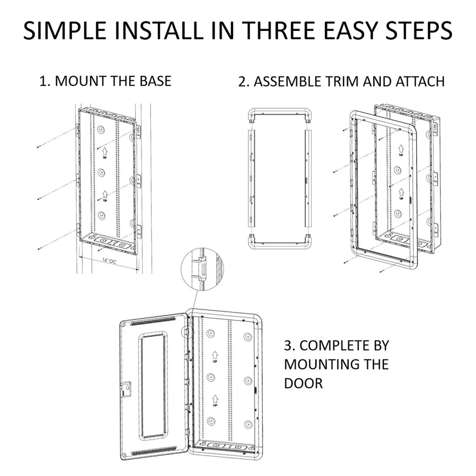 Legrand - Caja multimedia OnQ de 20 pulgadas, caja eléctrica Wifi, gestión de cables... Foto 2 de 4