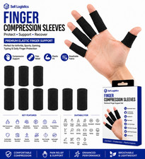 10PCS Finger Compression Sleeves Arthritis Trigger Finger Pain Relief Gaming