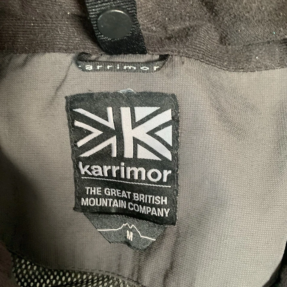Chaqueta Karrimor Para Hombre Gris Medio Impermeable Parka con Capucha Anorak Campo Abrigo de Lluvia Foto 3 de 4