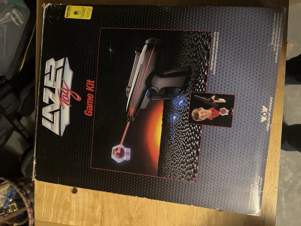 Worlds of Wonder Lazer 1986 kit de etiquetas - paquete de 2 juegos completo en caja con manual Foto 3 de 4