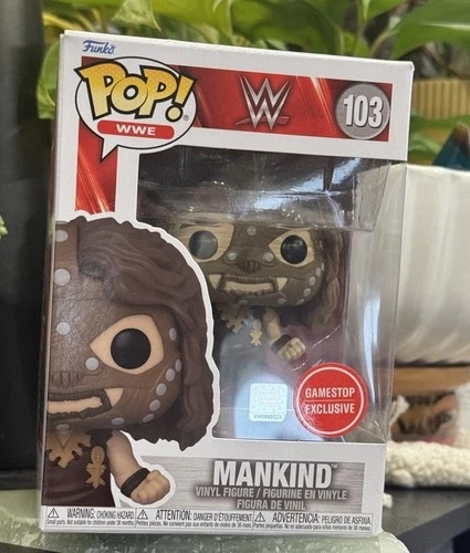 Funko POP! WWE WWF Mankind Mick Foley 103 Vinyl Figure GameStop Exclusive