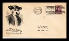 DR JIM STAMPS US COVER WILLIAM PENN FIRST DAY ISSUE SCOTT 724 STAINED BACK