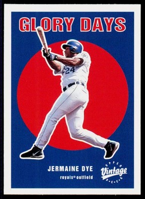 2001 Upper Deck Vintage  Glory Days  #G1 Jermaine Dye Kansas City Royals