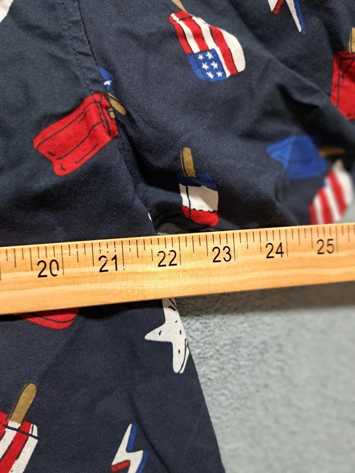 Camisa con botones City Streets para hombre talla grande azul estampado abstracto manga corta Foto 2 de 4