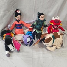 Disney Store Mulan Bean Bag Plush Set of 6 New with tags