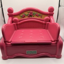 Fisher-Price Briarberry Bears Pink Pull-Out Chair Bed 1998 Vintage Accessory