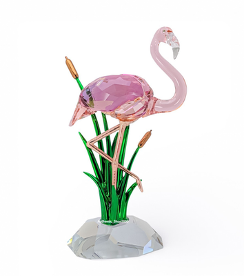 New 100% Genuine SWAROVSKI Pink Crystal Idyllia Flamingo Deco