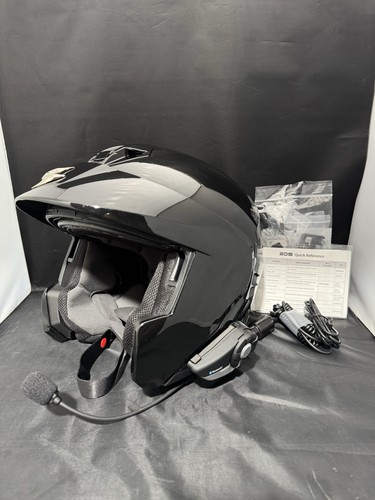 Scorpion EXO-900X Modular Helmet XL Gloss Black w/ Sena 20S Bluetooth/Accesories