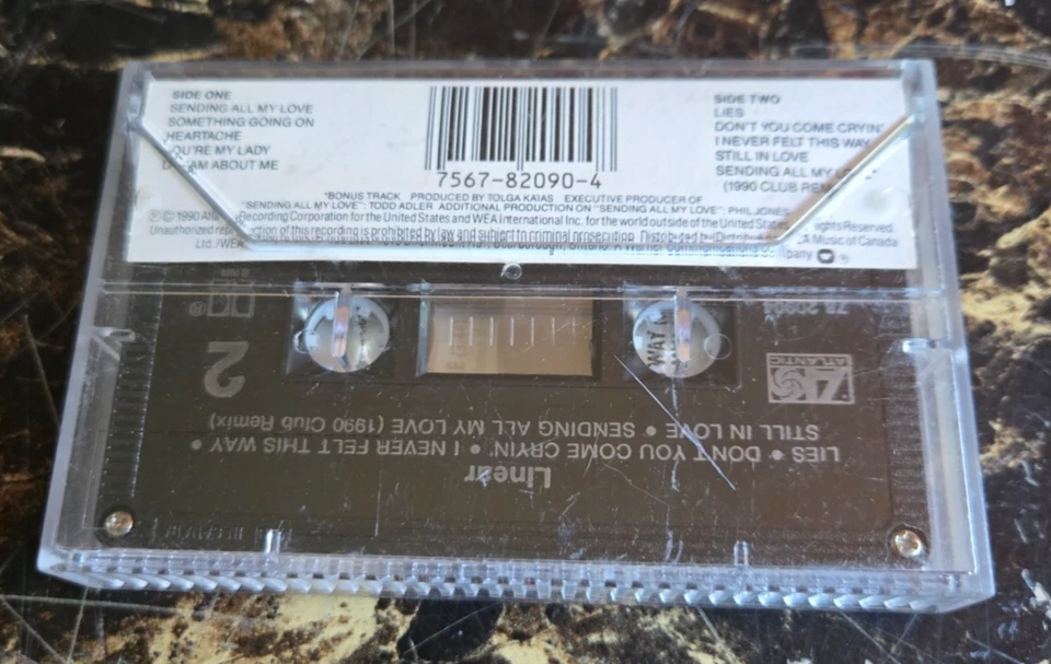 Linear Linear original 1990 canadian cassette - Image 2 of 3