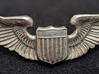ORIGINAL WW2 US Army Air Force AAF Sterling 3-Inch Pilot Wing Badge Pin — photo 3