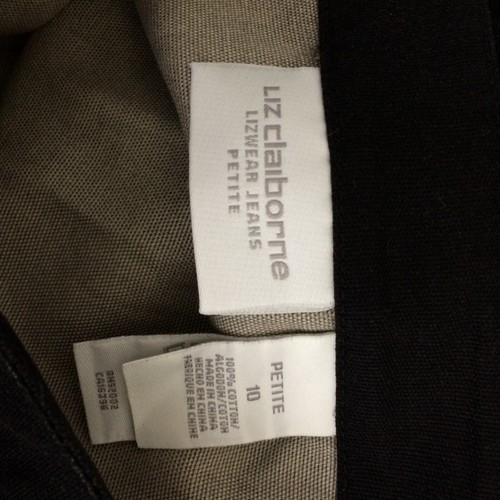Liz Clairborne 100% Cotton Summer Skirt Brown Foliage Silhouette Pattern 10P - Picture 4 of 4