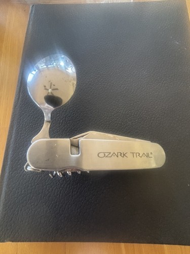 Ozark Trail Multi-Function Camping Survival Knife Tools Fork,Spoon Corkscrew - Picture 9 of 10
