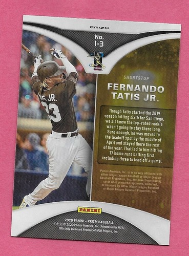 2020 Prizm Illumination - Fernando Tatis Jr. - (Blue) - #I-3 ** - Picture 2 of 2