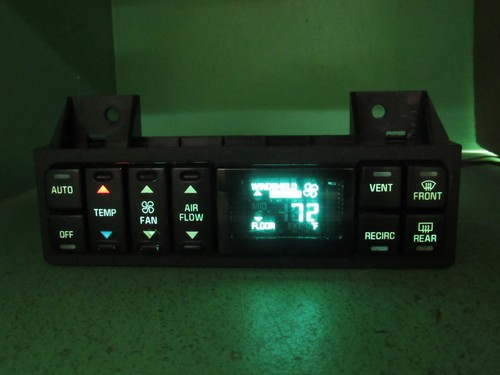 16214484 95-99 LESABRE 95-96 PARK AVE AC DIGITAL CLIMATE TEMP CONTROL REBUILT 12