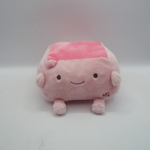 Hannari Tofu C2207 Pink SEGA 2007 Plush 5" Stuffed Toy Doll Japan - Picture 2 of 9