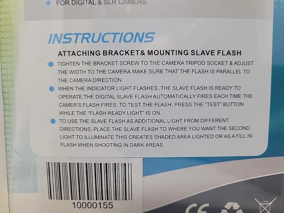 Neewer Digital Professional Slave Flash - With Mounting Bracket - New Sealed - Image 3 of 4