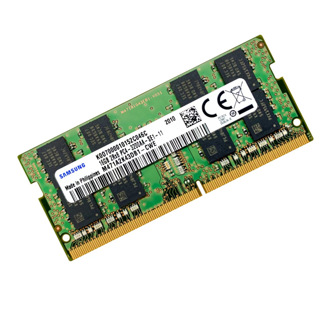 メモリー Samsung M471A2K43DB1 DDR4 32GB 3200MHz Samsung 32GB 2X16GB DDR4 3200MHz PC4-25600 SODIMM Memory Ram