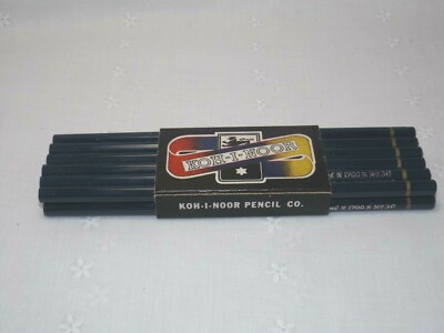 Koh-I-Noor L & C Hardtmuth Technicrayon Pencils Blue New One Sleeve Of 12