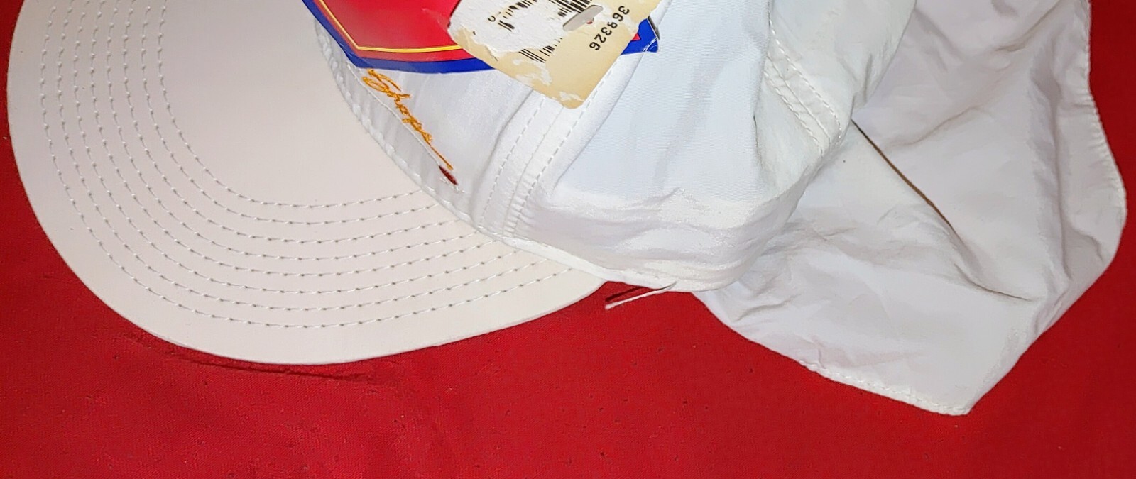 SUPER RARE Vintage Bass Pro Shops Hat With Attached Neck Cover Protector Flap image 9