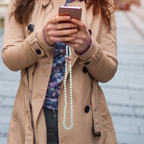 Zestaw 2 szt. -smycz łańcuszkowa Uniwersalny telefon Koraliki - Zdjęcie 12 z 12