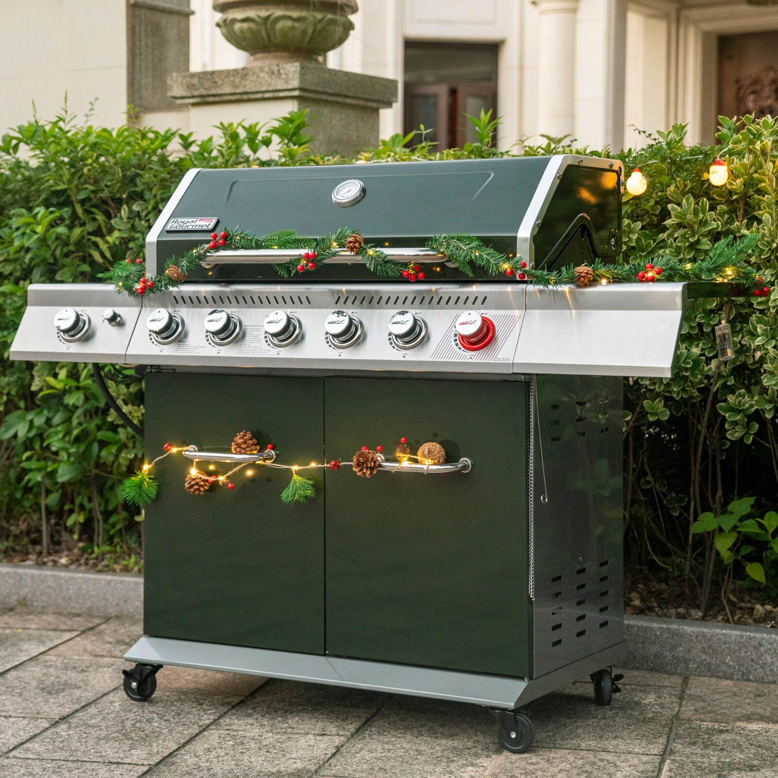 Royal Gourmet 6-Burner BBQ Liquid Propane Gas Grill with Sear Burner/Side Burner