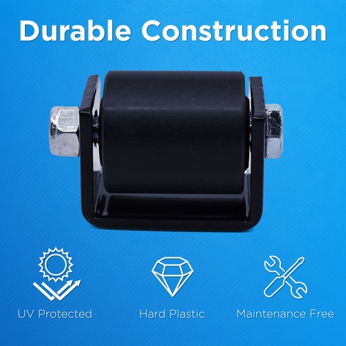 ALEKO set of 2 Side Rollers for Sliding Rolling Gate Roller Guide with Bracket - Picture 3 of 8