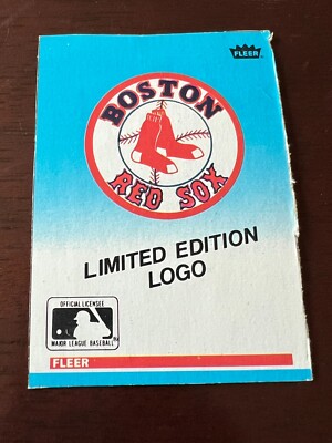 1987 Fleer Box Bottom #C-5 Red Sox, Team checklist (T6)