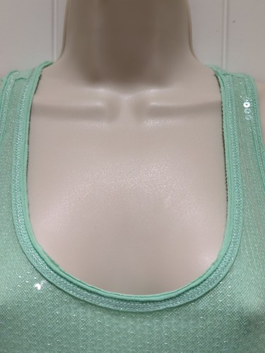 Maglione senza maniche verde Aeropostale paillettes nuovo di zecca taglia P/S - Foto 3 di 6
