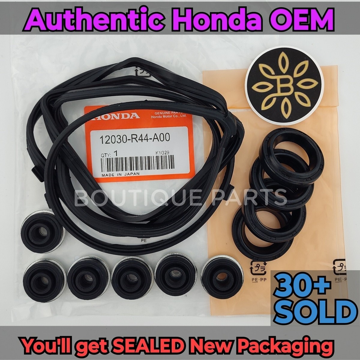 OEM Genuine for Honda Valve Cover Gasket Kit 12030-R44-A00 Civic