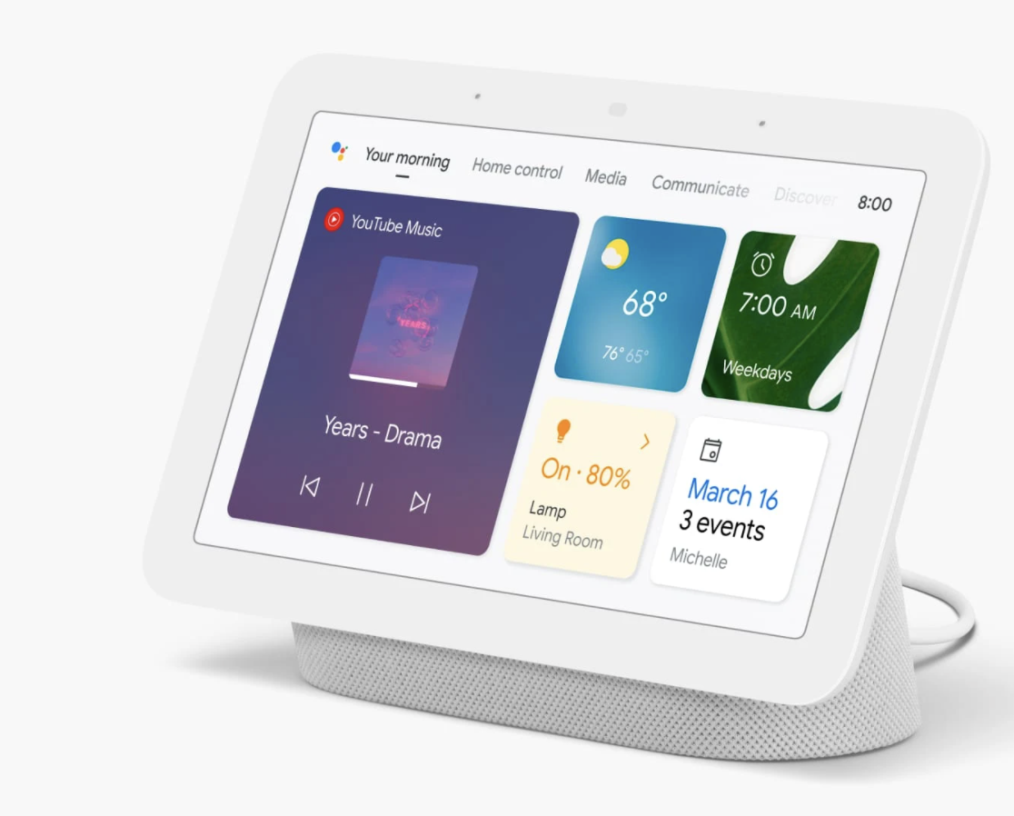New Google Nest Hub 7-inch Smart Display with Google New Google Nest Hub 7-inch Smart Display with Google