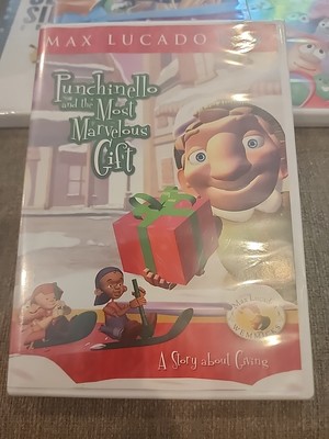 Punchinello and The Most Marvelous Gift by Max Lucado (English) DVD-Video Book